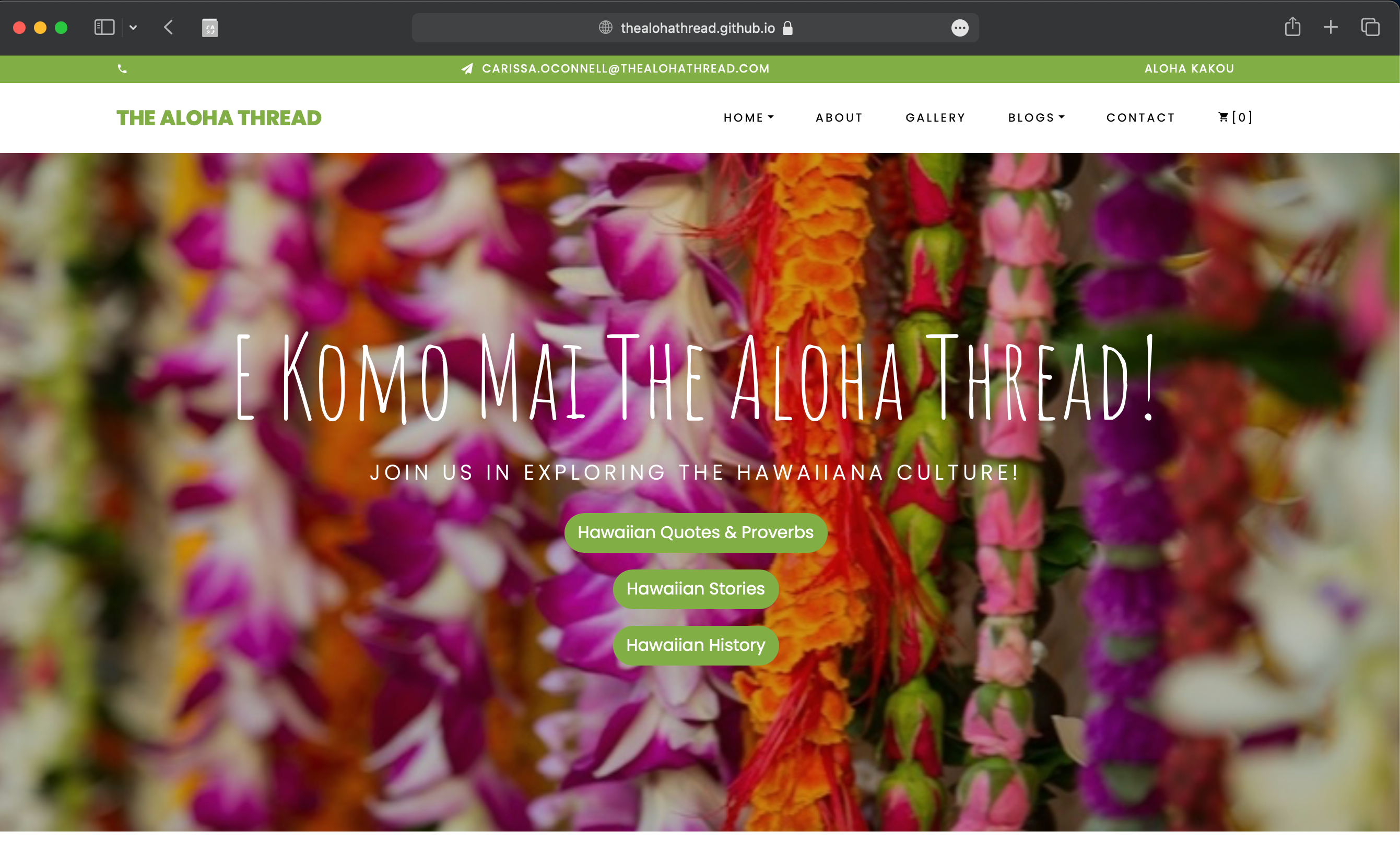 the aloha thread home